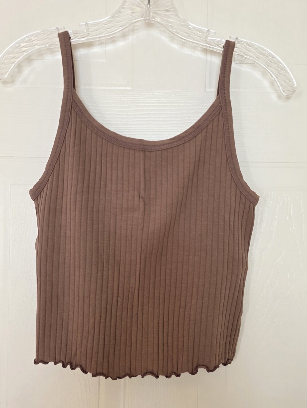Old Navy Ribbed Sleeveless Tank, Brown, Medium